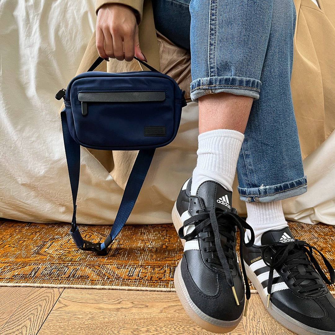 Adidas waist bag navy best sale